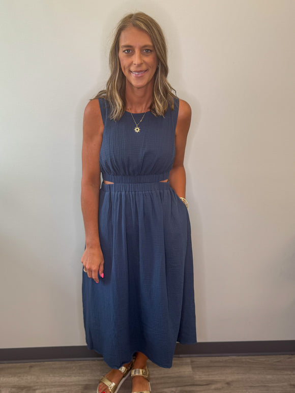Cut Out Waist Dress
