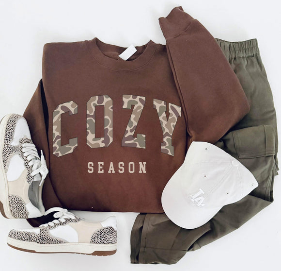 Cozy Season Camo Sweatshirt