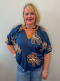 Bold Fall Floral Top