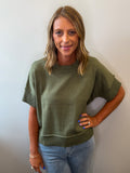 Knit Half Sleeve Top