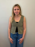 Double Button Sweater Vest