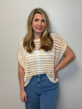 Crochet Knit Tee