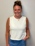 Side Button Knit Top
