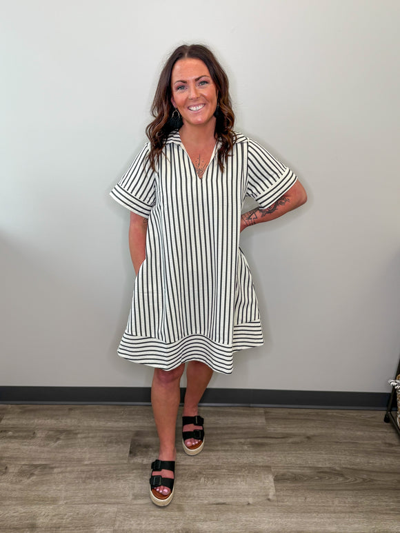 Striped Swing Dress
