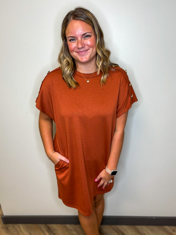 Button Detail dress
