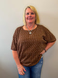 Polka Dot Dolman Top