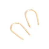 Open Arc Earrings - Minimalist, Hypoallergenic, Waterproof