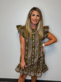 Mocha bloom Dress