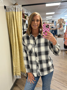 Oversized Drop Shoulder Flannel