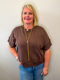 Knit Half Sleeve Top