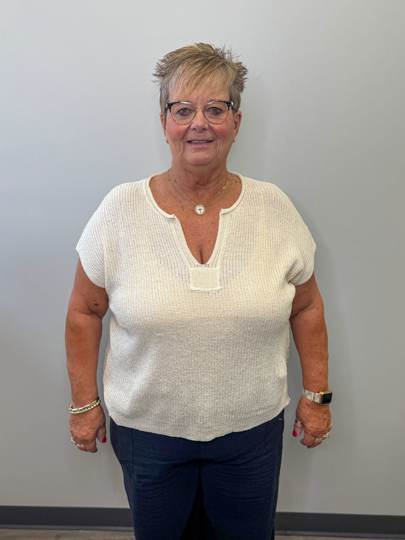 Split Neck Pullover