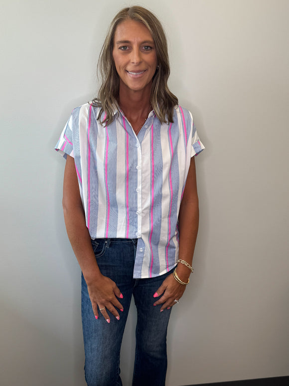Striped Dolman Top