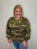 Camo Print Sweatshirt