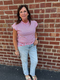 Basic Striped Muscle Tee