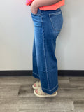 High Rise Wide Crop Trouser Jean