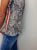 Leopard Flutter Sleeve Top