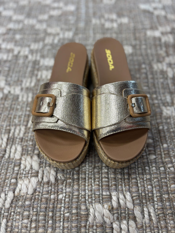 Gold Lulah Sandal