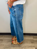 Cropped Denim Straight Leg Jean