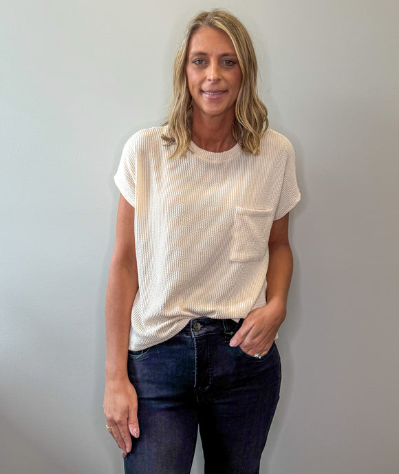 Ribbed Pocket Tee