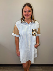 Mix Print Dress