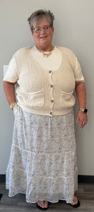 Dainty Floral Maxi Skirt