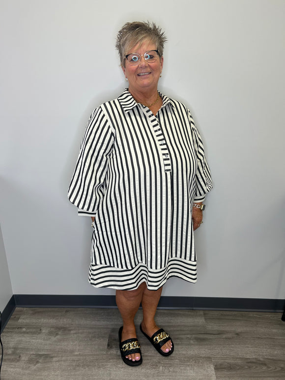 Sleekishly Striped Dress