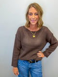 Open Tie Back Sweater