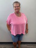 Ribbed Oversized Tee