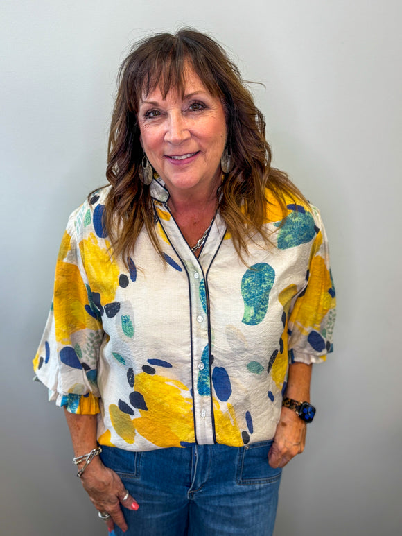 Lemon Vibes Blouse