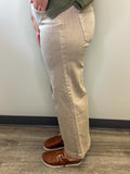 Taupe Wide Leg Denim
