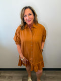 Button Down Mini Dress