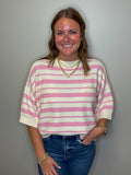 Thin Stripe Boxy Sweater