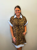 Leopard Shirt Dress
