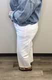 White High Rise Wide Leg Jean