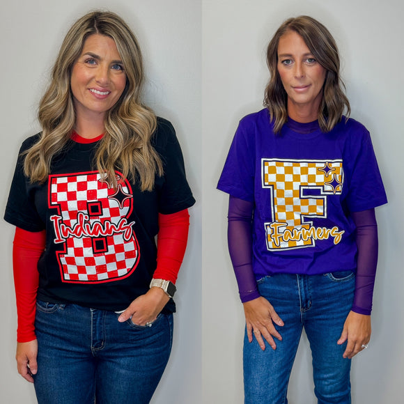 Spirit Checkered Tee