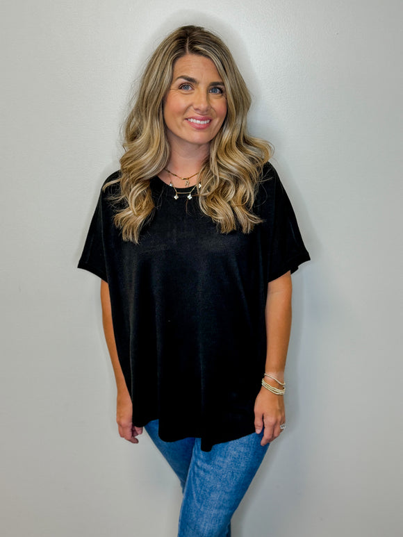 Solid Dolman Sleeve Top