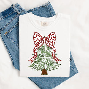 Floral Christmas Tree Tee