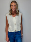 Big Button Sweater Vest