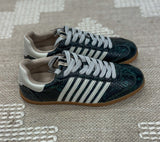 Stevie Dark Green Snake Sneaker