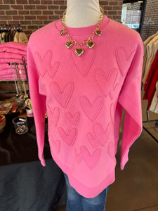 Pink Heart Sweatshirt