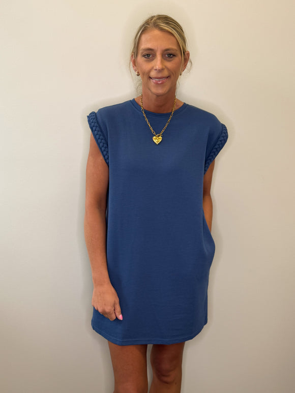 Braided Cap Sleeve Dress