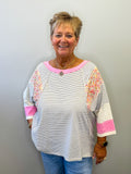 Stripe Print Top