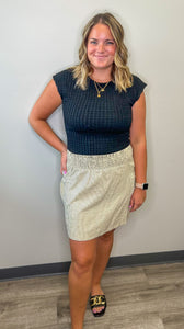 Stripe Pocket Skirt