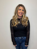 Textured Sheer Top