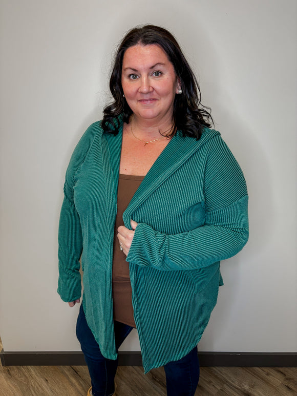 Urban Ribbed Open Cardi