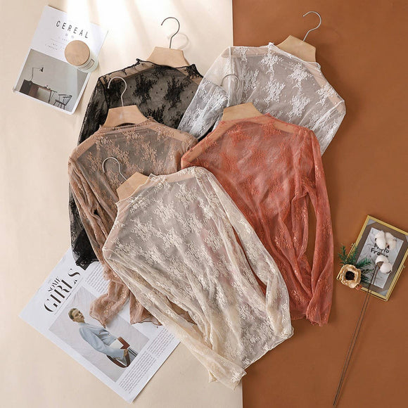 Semi Sheer Mesh Top