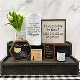 Protein Shakes Come Out As Margaritas 16x24 Tea Towel