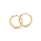 Endless Huggie Hoop Earrings - 14k Gold Fill/Sterling Silver