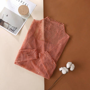 Semi Sheer Mesh Top