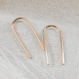Open Arc Dangle Earrings, 14k Gold Fill & Sterling Silver